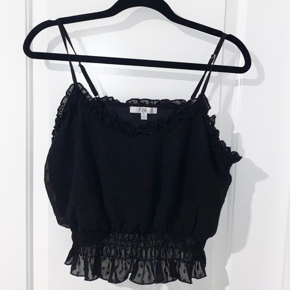 Pokadot cropped tank